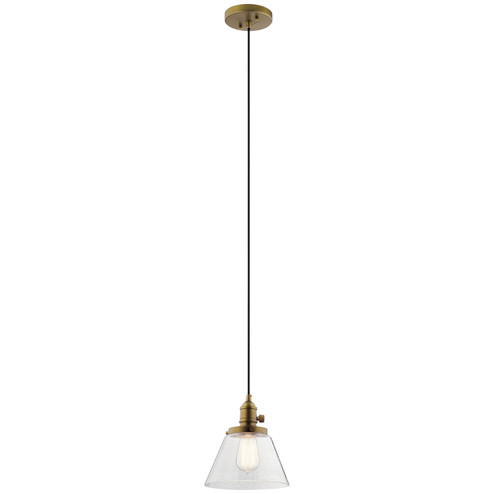 Avery One Light Mini Pendant in Natural Brass (12|43851NBR)