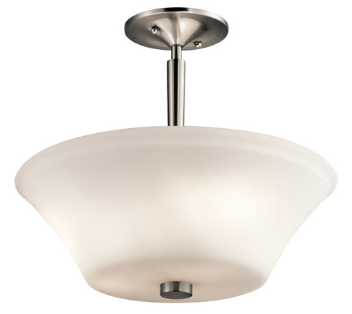 Aubrey Three Light Semi Flush Mount in Brushed Nickel (12|43669NI)