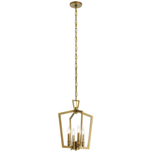 Abbotswell Four Light Pendant in Natural Brass (12|43498NBR)