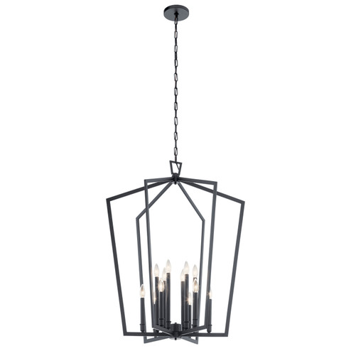 Abbotswell 12 Light Foyer Chandelier in Black (12|43496BK)