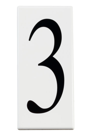 Accessory Number 3 Panel in White Material (12|4303)