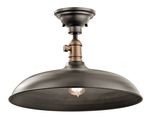 Cobson One Light Pendant/Semi Flush in Olde Bronze (12|42585OZ)
