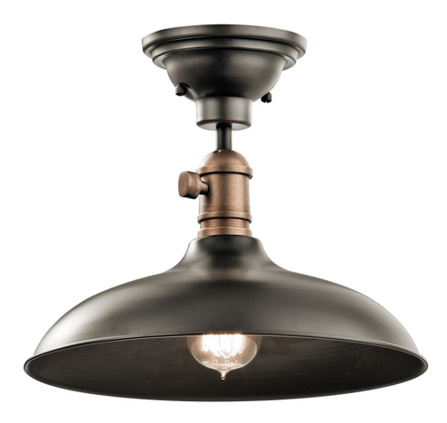 Cobson One Light Pendant/Semi Flush in Olde Bronze (12|42580OZ)