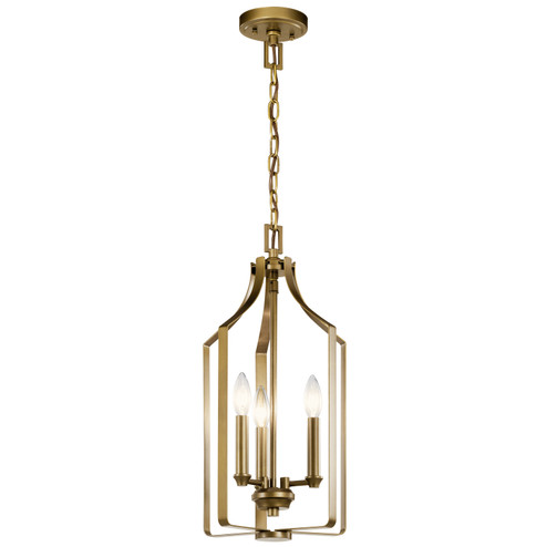Morrigan Three Light Pendant in Natural Brass (12|42499NBR)