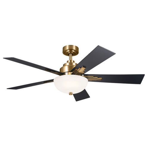 Vinea 52''Ceiling Fan in Brushed Natural Brass (12|300345BNB)