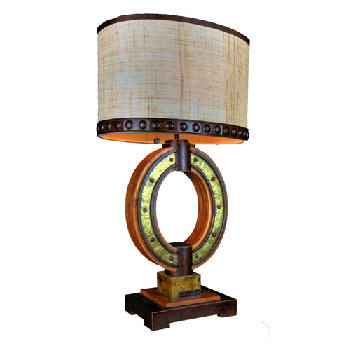 Aspen Two Light Table Lamp in Natural Iron (33|895NI)