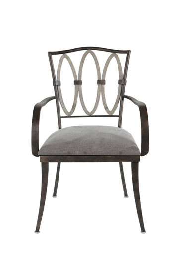 Belmont Dining Arm Chair in Florence Gold (33|800402FG)