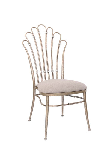 Biscayne Dining Chair in Platinum (33|800201PT)
