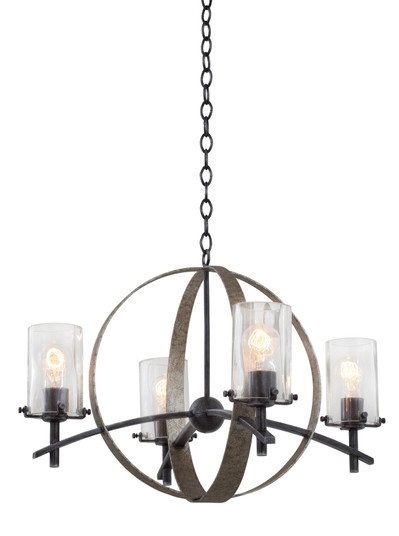 Irvine Four Light Chandelier in Vintage Iron (33|7097VI)