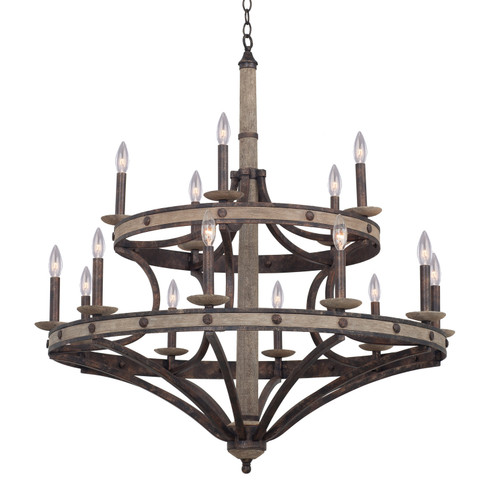 Coronado 15 Light Chandelier in Florence Gold (33|7040FG)