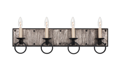 Laramie Four Light Bath in Black Iron (33|509234BI)