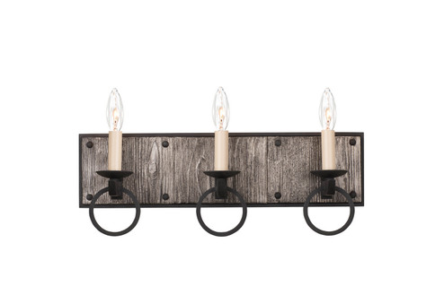 Laramie Three Light Bath in Black Iron (33|509233BI)