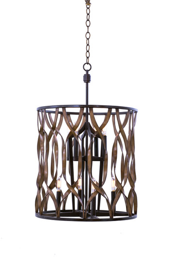 Soho Eight Light Foyer Pendant in Milk Chocolate (33|501852MC)