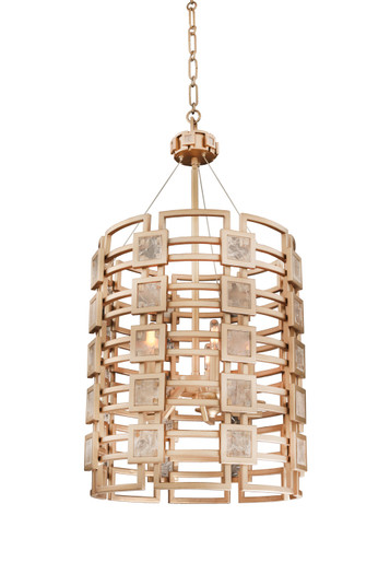 Metropolis Five Light Foyer Pendant in Modern Gold (33|500650MG)