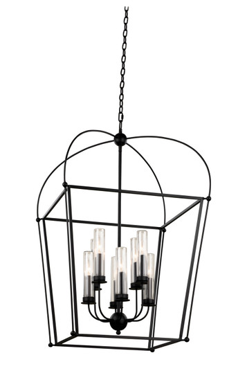 Sutter Eight Light Pendant in Smooth Matte Black (33|409353BM)