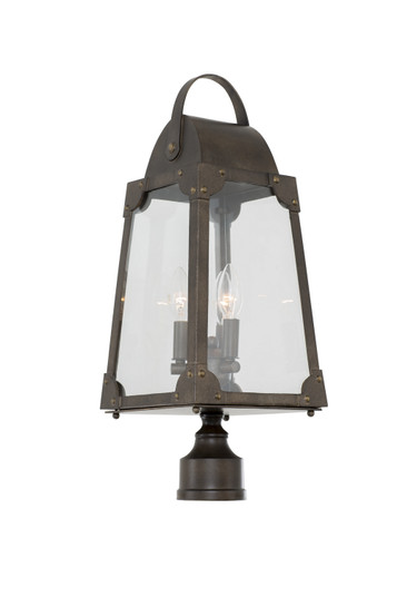 Arlington Three Light Post - Pier Mount in Aged Bronze (33|403700AGB)