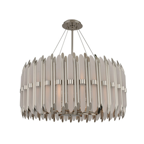 Massina Eight Light Pendant in Polished Nickel (33|312953PN)