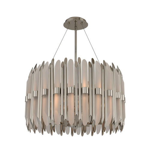 Massina Six Light Pendant in Polished Nickel (33|312952PN)