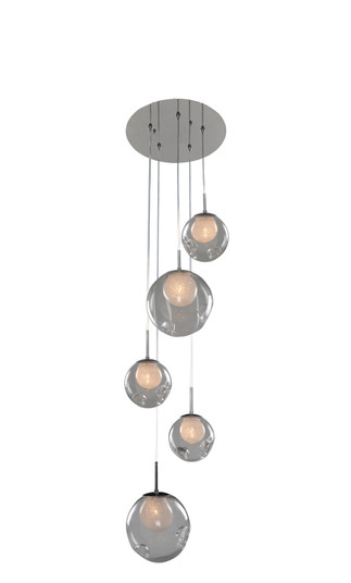 Meteor Five Light Pendant in Chrome (33|309541CHCLEAR)