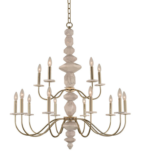 Carrara 15 Light Chandelier in Champagne Gold (33|304852CG)