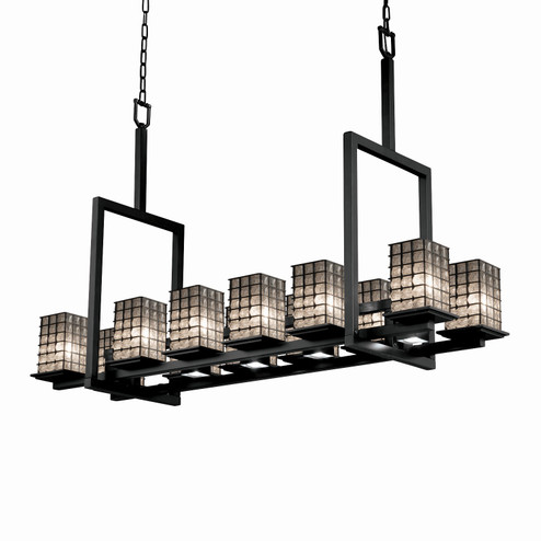 Wire Glass LED Chandelier in Dark Bronze (102|WGL861915GRCBDBRZLED128400)