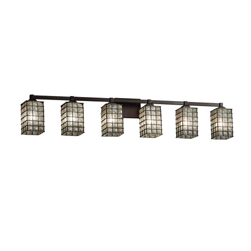 Wire Glass LED Bath Bar in Matte Black (102|WGL843615GRCBMBLKLED64200)