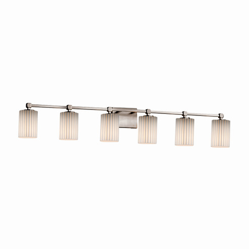 Limoges Six Light Bath Bar in Matte Black (102|POR842610PLETMBLK)