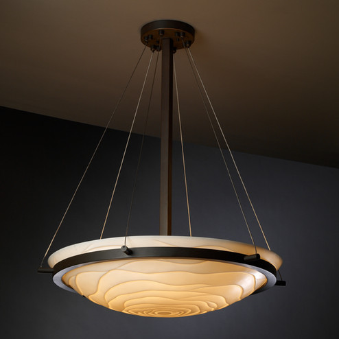 Porcelina LED Pendant in Dark Bronze (102|PNA969235WAVEDBRZLED55000)