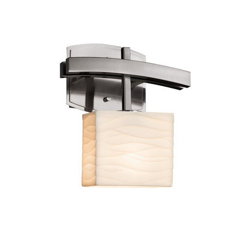 Porcelina One Light Wall Sconce in Matte Black (102|PNA859755WAVEMBLK)