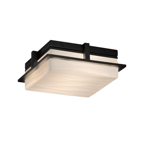 Porcelina LED Outdoor Flush Mount in Matte Black (102|PNA7560WWAVEMBLK)
