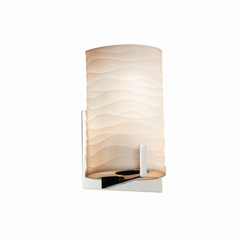 Porcelina One Light Wall Sconce in Polished Chrome (102|PNA5531WAVECROM)