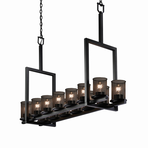 Wire Mesh 14 Light Chandelier in Matte Black (102|MSH876410MBLK)
