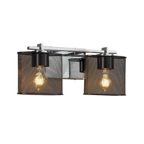 Wire Mesh Two Light Bath Bar in Polished Chrome (102|MSH844230CROM)