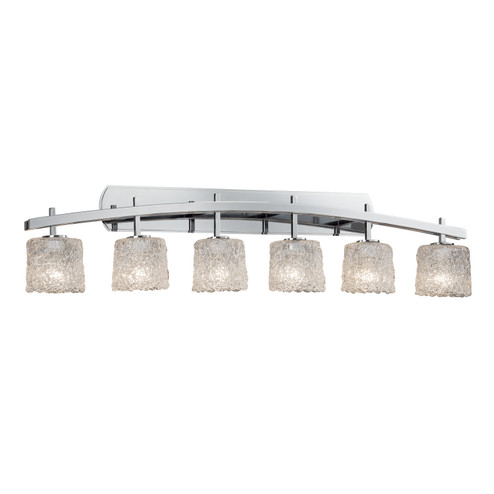 Veneto Luce Six Light Bath Bar in Polished Chrome (102|GLA859630LACECROM)