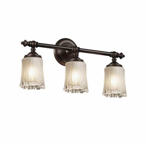 Veneto Luce Three Light Bath Bar in Dark Bronze (102|GLA852316WTFRDBRZ)