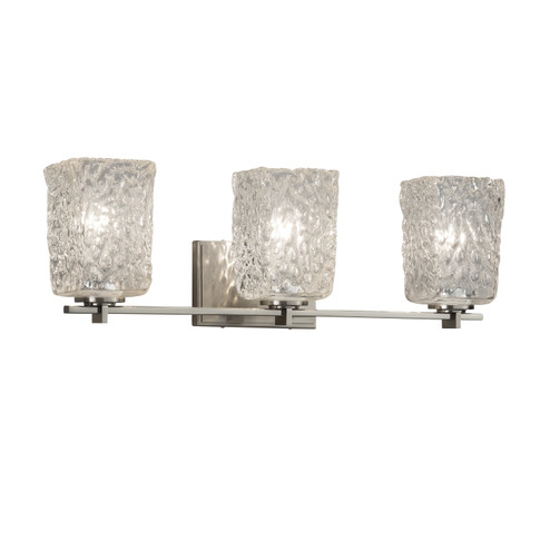 Veneto Luce Three Light Bath Bar in Dark Bronze (102|GLA844326CLRTDBRZ)