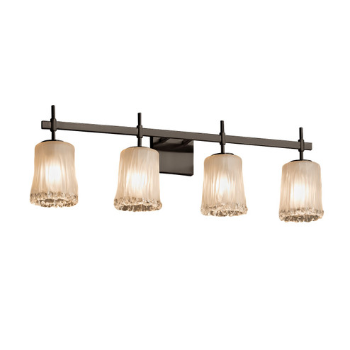 Veneto Luce Four Light Bath Bar in Matte Black (102|GLA841416WTFRMBLK)