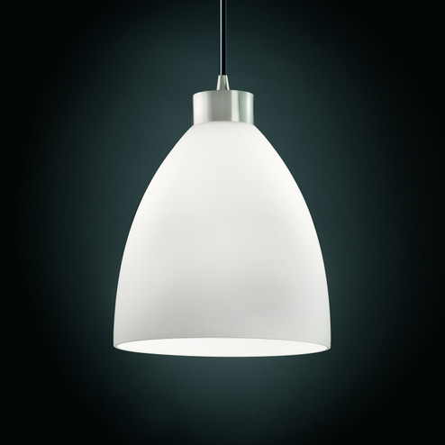Fusion LED Pendant in Matte Black (102|FSN881418OPALMBLKRIGIDLED1700)