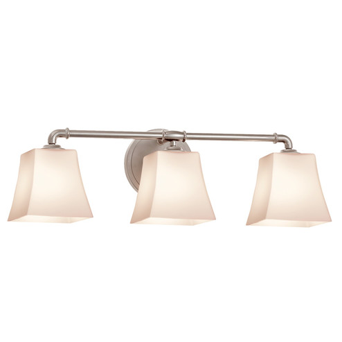 Fusion Three Light Bath Bar in Brushed Nickel (102|FSN846340OPALNCKL)