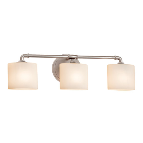 Fusion Three Light Bath Bar in Brushed Nickel (102|FSN846330OPALNCKL)