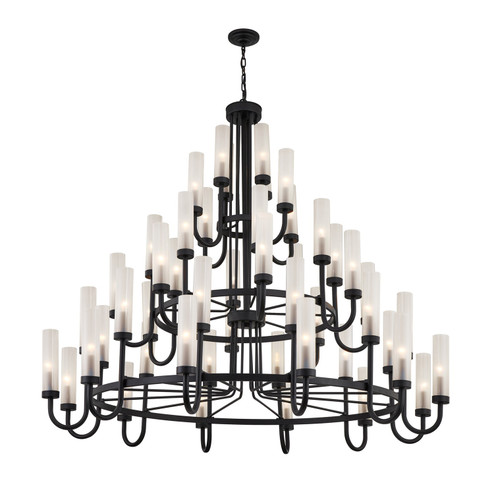 Fusion 48 Light Chandelier in Matte Black (102|FSN4346CLFRMBLK)