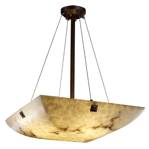 LumenAria Six Light Pendant in Dark Bronze (102|FAL966225DBRZF1)