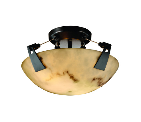 LumenAria Two Light Semi-Flush Mount in Matte Black (102|FAL963035MBLK)