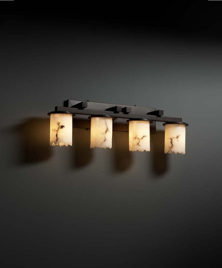 LumenAria Four Light Bath Bar in Dark Bronze (102|FAL877412DBRZ)