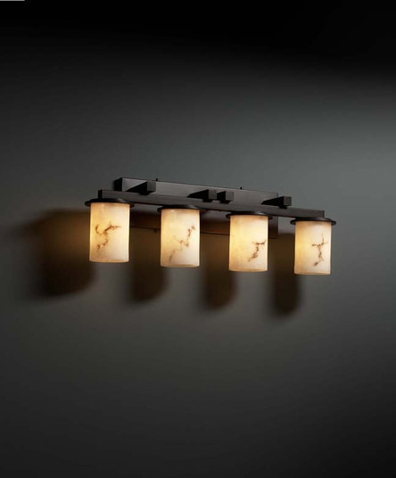 LumenAria Four Light Bath Bar in Dark Bronze (102|FAL877410DBRZ)