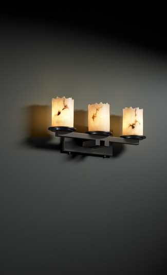 LumenAria Three Light Bath Bar in Matte Black (102|FAL877312MBLK)