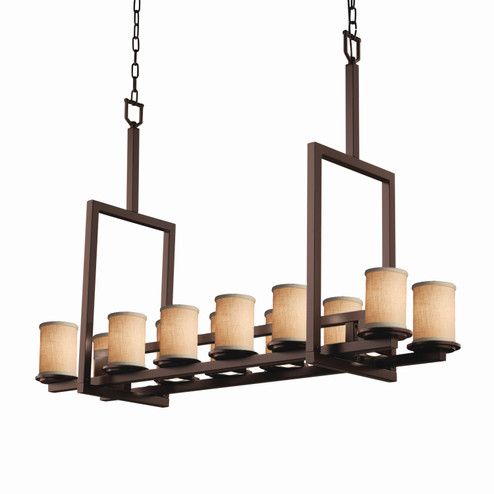 Textile 17 Light Chandelier in Matte Black (102|FAB871910CREMMBLK)