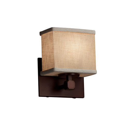 Textile One Light Wall Sconce in Matte Black (102|FAB842755CREMMBLK)