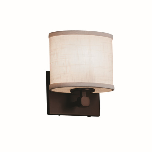 Textile One Light Wall Sconce in Matte Black (102|FAB842730WHTEMBLK)