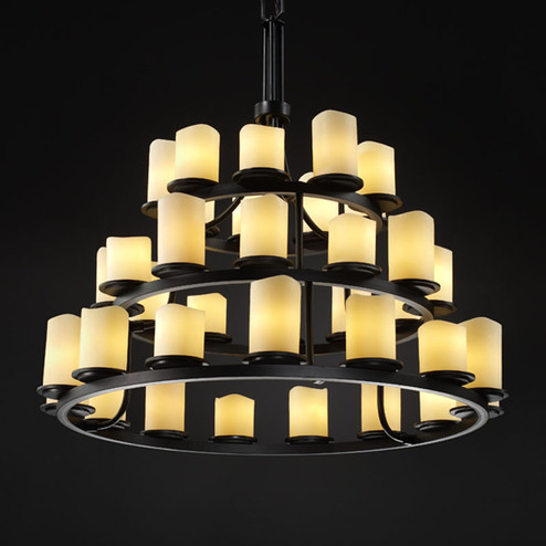 CandleAria LED Chandelier in Matte Black (102|CNDL871214CREMMBLKLED3625200)